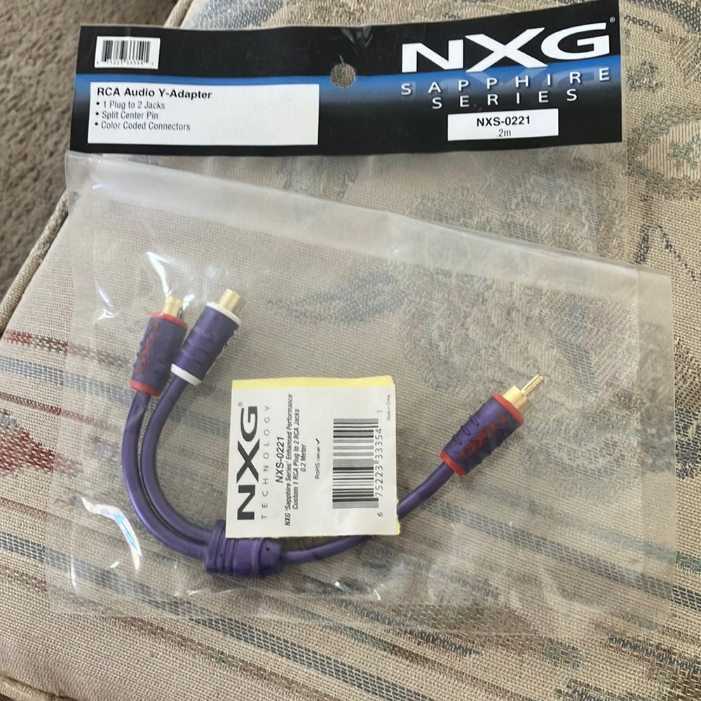 RCA audio y adapter